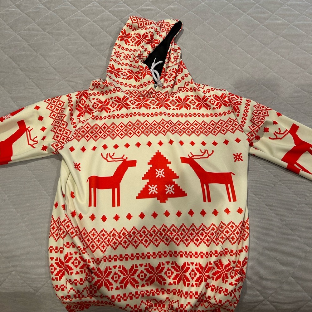 Patterned christmas hoodie